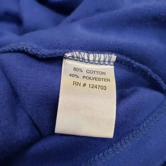 Rebecca Malone Women's L/XL Blue & Silver Beaded Blouse - Picture 10 of 11